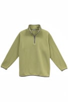Autocar Knit Sweater Half Zip Light Green Unisex L