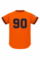 90s AVANTI BASEBALL JERSEY SPORTY ΠΟΡΤΟΚΑΛΙ ΓΥΝΑΙΚΕΙΟ PRE OWNED S