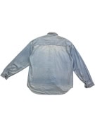 AVIREX LTD ΠΟΥΚΑΜΙΣΟ VINTAGE DENIM ΜΕ ΛΟΓΟΤΥΠΟ ΑΝΟΙΧΤΟ ΜΠΛΕ ΑΝΔΡΙΚΟ L