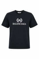 BALENCIAGA ΓΚΡΙ ΓΡΑΦΙΚΟ TEE ΜΑΥΡΟ ΑΝΤΡΙΚΟ PRE OWNED L