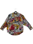 BALISTIK WEAR CAMICIA GRAPHIC MULTICOLORE UNISEX PRE OWNED S