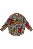 BALISTIK WEAR CAMICIA GRAPHIC MULTICOLORE UNISEX PRE OWNED S