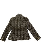 BALMAIN PARIS ΤΑΓΙΕΡ ΣΕΤ ΣΑΚΑΚΙ & ΦΟΥΣΤΑ MONOGRAM JACQUARD ΜΑΥΡΟ/ΧΡΥΣΟ ΓΥΝΑΙΚΕΙΟ M-L