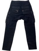 BALMAIN X HΜ CARGO PANTS UTILITY ΜΑΥΡΟ ΓΥΝΑΙΚΕΙΟ PRE OWNED S