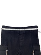 BALMAIN X HΜ CARGO PANTS UTILITY ΜΑΥΡΟ ΓΥΝΑΙΚΕΙΟ PRE OWNED S