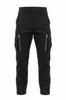 BALMAIN X HΜ CARGO PANTS UTILITY ΜΑΥΡΟ ΓΥΝΑΙΚΕΙΟ PRE OWNED S