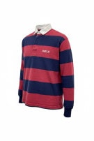 BARBARIAN MAGLIA RUGBY RETRO ROSSA BLU NAVY UOMO PRE OWNED S