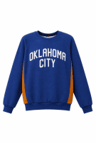1990s BASKETBALL SWEATSHIRT GRAPHIC BLUE ΑΝΤΡΙΚΟ PRE OWNED M