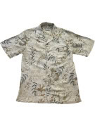 BATIK BAY CAMICIA TROPICAL CREAM UOMO PRE OWNED S