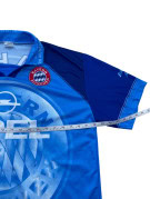 BAYERN MUNICH FOOTBALL JERSEY RETRO SPORTSWEAR BLUE MENS PRE OWNED XL