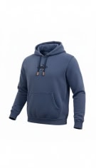 BEAR HOODIE VINTAGE WASHED BLUE MEN'S L
