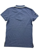 BELL’UOMO Polo Shirt Casual Logo Print Blue Men’s M