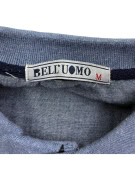 BELL’UOMO Polo Shirt Casual Logo Print Blue Men’s M