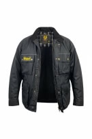 BELSTAFF GIACCA LOGO VINTAGE NERA DA UOMO L