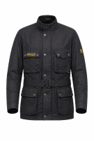 1990s BELSTAFF ΜΠΟΥΦΑΝ WAXED ΜΑΥΡΟ ΑΝΤΡΙΚΟ PRE OWNED XL
