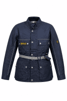BELSTAFF JACKET ATHLETIC NAVY MEN PRE OWNED M