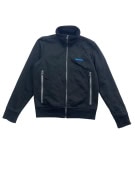 Bench Felpa con cappuccio casual full zip con logo nera da uomo L