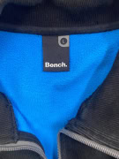 Bench Felpa con cappuccio casual full zip con logo nera da uomo L