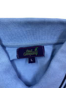 Polo da uomo azzurra con logo BEST COMPANY L