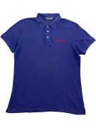 Best Company Polo T-Shirt Casual Logo Μπλε UNISEX L