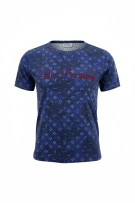 BEST COMPANY T-SHIRT DESIGNER OLMES CARRETTI FLORAL ΜΠΛΕ ΑΝΔΡΙΚΟ L