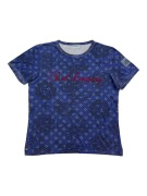 BEST COMPANY T-SHIRT DESIGNER OLMES CARRETTI FLORAL ΜΠΛΕ ΑΝΔΡΙΚΟ L