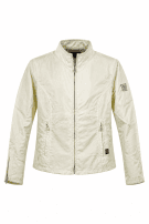 1990s BELSTAFF FOUR TRACK JACKET MINIMAL CREAM WOMEN PRE OWNED XS