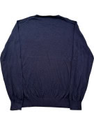 BEVERLY HILLS POLO CLUB MAGLIONE IN MAGLIA CLASSICO NAVY UOMO PRE OWNED XL