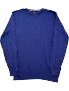 BEVERLY HILLS POLO CLUB CREWNECK SWEATER MINIMAL BLUE MEN PRE OWNED XL
