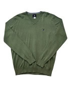 BEVERLY HILLS POLO CLUB ΠΛΕΚΤΟ ΠΟΥΛΟΒΕΡ V NECK ΚΑΘΑΡΟ ΛΑΔΙ ΑΝΤΡΙΚΟ PRE OWNED L