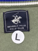 BEVERLY HILLS POLO CLUB ΠΛΕΚΤΟ ΠΟΥΛΟΒΕΡ V NECK ΚΑΘΑΡΟ ΛΑΔΙ ΑΝΤΡΙΚΟ PRE OWNED L