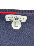 BEVERLY HILLS POLO CLUB ΠΟΥΛΟΒΕΡ V NECK MINIMAL NAVY ΑΝΤΡΙΚΟ PRE OWNED L