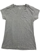 Beverly Hills Polo Club T-Shirt V-Neck Logo Γκρι Γυναικείο Medium