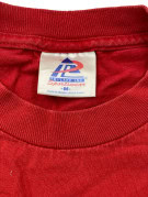 BILL LAKE INC GRAPHIC T SHIRT COLLEGIATE ΚΟΚΚΙΝΟ UNISEX PRE OWNED M