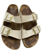 Birkenstock Arizona Μπεζ Snakeskin Διπλό Λουράκι Σανδάλια Unisex EU 40