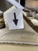 Birkenstock Arizona Μπεζ Snakeskin Διπλό Λουράκι Σανδάλια Unisex EU 40