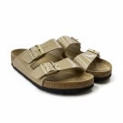 Birkenstock Arizona Gold Glitter Double Strap Sandals Unisex EU 39