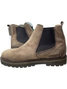 BIRKENSTOCK Δερμάτινα Chelsea Μποτάκια Casual Με Λογότυπο Καφέ Ανδρικό 41