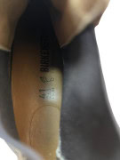 BIRKENSTOCK Δερμάτινα Chelsea Μποτάκια Casual Με Λογότυπο Καφέ Ανδρικό 41