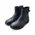 BIRKENSTOCK LEATHER ANKLE BOOTS CLASSIC BLACK WOMENS PRE OWNED EU 39