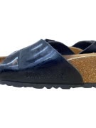 Birkenstock Madrid Black Patent Single Strap Sandals Unisex EU 40