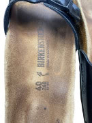 Birkenstock Madrid Black Patent Single Strap Sandals Unisex EU 40