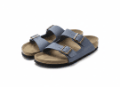 BIRKENSTOCK ΣΑΝΔΑΛΙ ΧΕΙΡΟΠΟΙΗΤΗ ΔΕΡΜΑΤΙΝΗ ΛΕΠΤΟΜΕΡΕΙΑ ΜΠΛΕ ΑΝΤΡΙΚΟ PRE OWNED EU 43