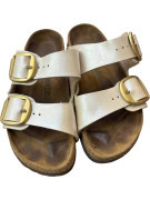 BIRKENSTOCK SANDALS CLASSIC CREAM UNISEX PRE OWNED EU 38