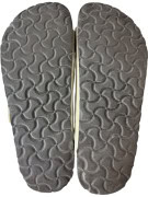 BIRKENSTOCK SANDALS CLASSIC CREAM UNISEX PRE OWNED EU 38