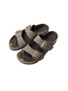 BIRKENSTOCK SANDALI CLASSIC TAUPE UNISEX PRE OWNED EU 36