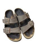 BIRKENSTOCK SANDALI CLASSIC TAUPE UNISEX PRE OWNED EU 36