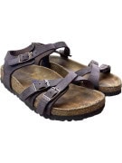 BIRKENSTOCK Σανδάλια Δερμάτινα Casual Με Λογότυπο Καφέ Unisex 35