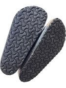 BIRKENSTOCK Σανδάλια Δερμάτινα Casual Με Λογότυπο Μαύρο Unisex 40