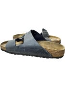 BIRKENSTOCK Σανδάλια Δερμάτινα Casual Με Λογότυπο Μαύρο Unisex 40